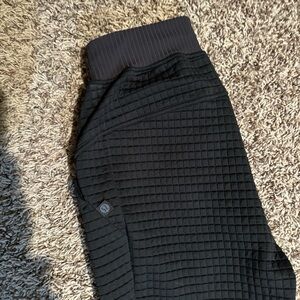 Lululemon Athletica Black Quilted Sweatpants